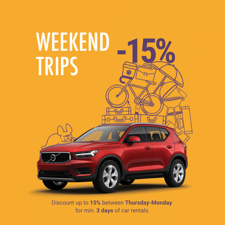WEEKEND TRIPS - Discount for weekend car rentals | Travis Rent a Car
