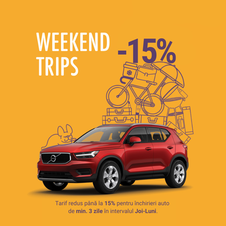 WEEKEND TRIPS - Reduceri pentru inchirierile auto de weekend | Travis Rent a Car